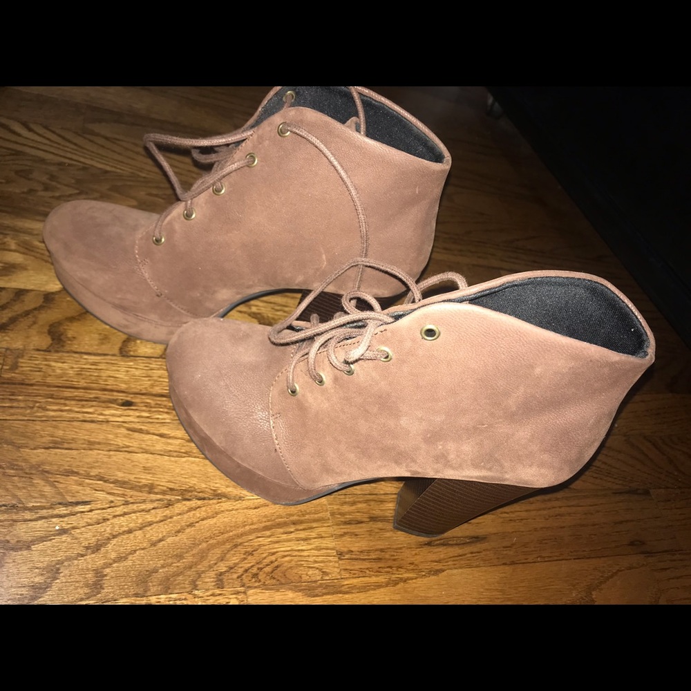 Brown booties!